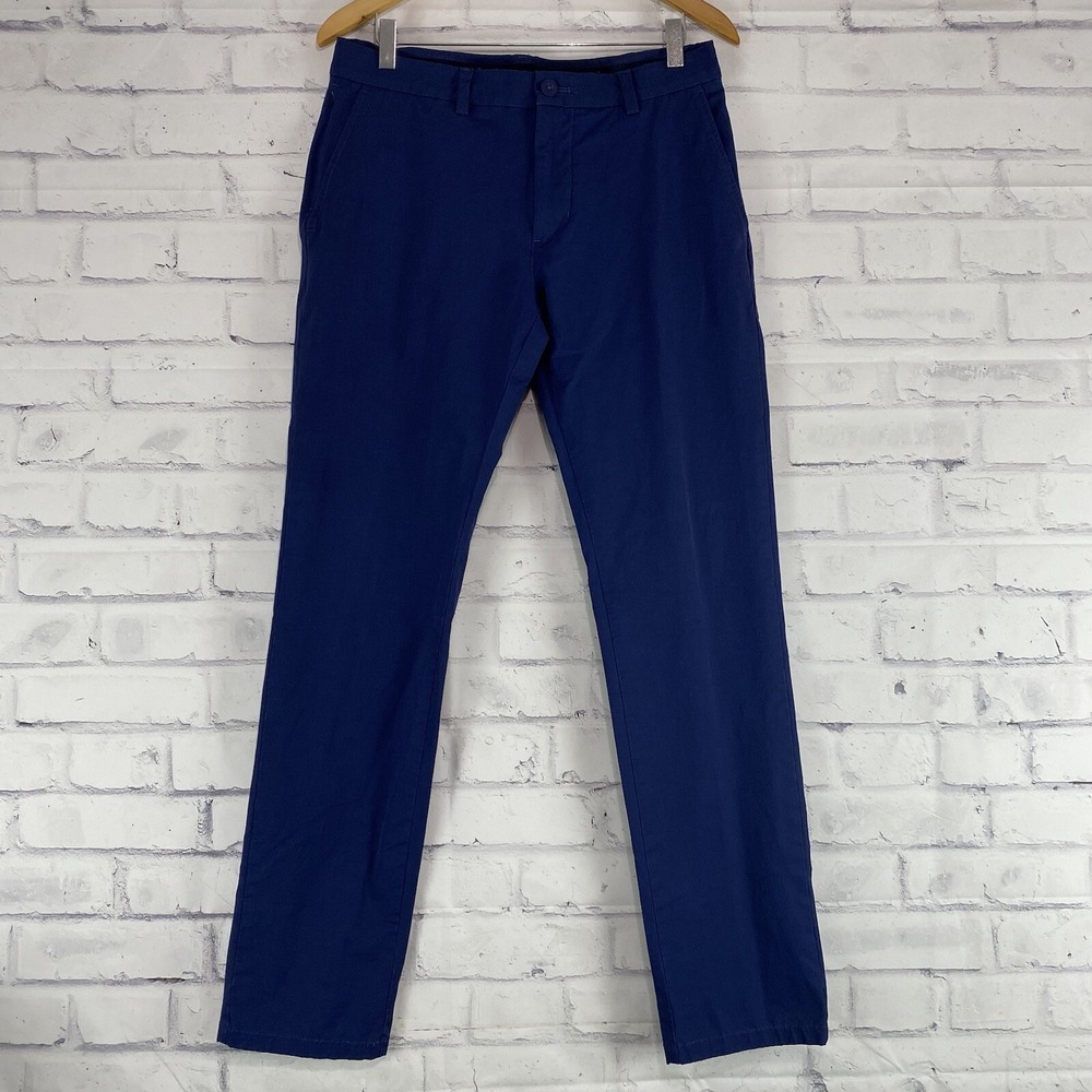 Vineyard Vines Pants Men's 30x32 Chino Blue On the Go 5 Pocket Pants Stretch - Picture 1 of 12